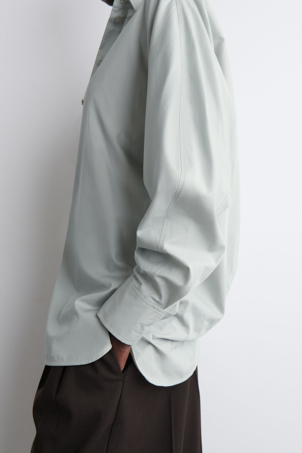 CAMISA REDONDEADA DE ALGOD?N PIMA - H&m фото 8