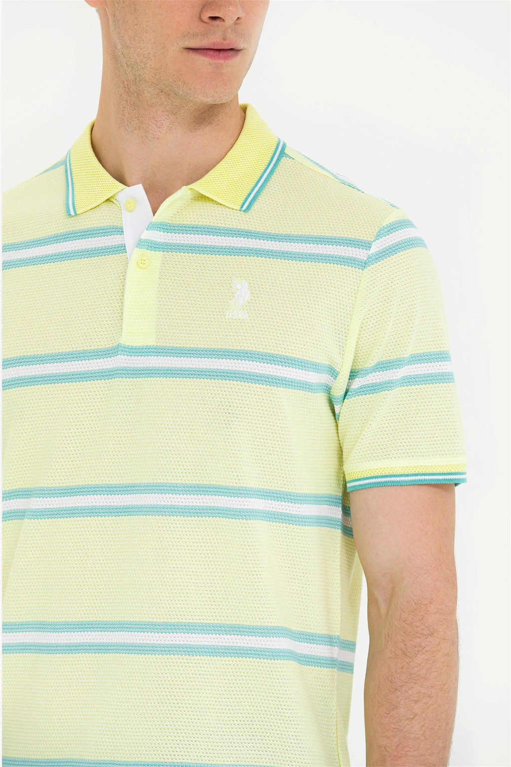 Мужская светло-желтая футболка - U.s. polo assn фото 14