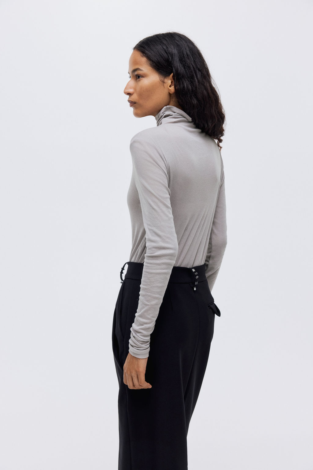 Top de algod?n pima con cuello perkins - H&m фото 7