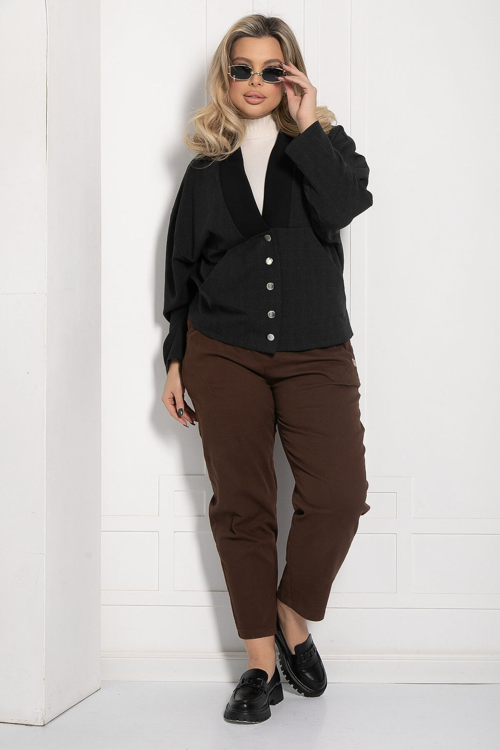 Жакет Любимый образ (серый) Б12683-13 - Lt collection фото 4