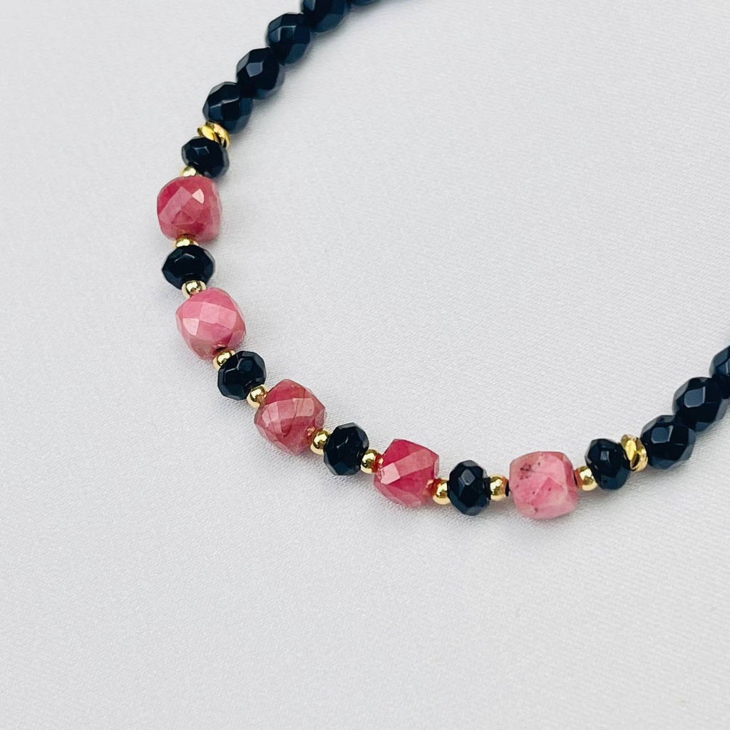 Браслет из Агата и Родонита - Радуга самоцветов фото 3