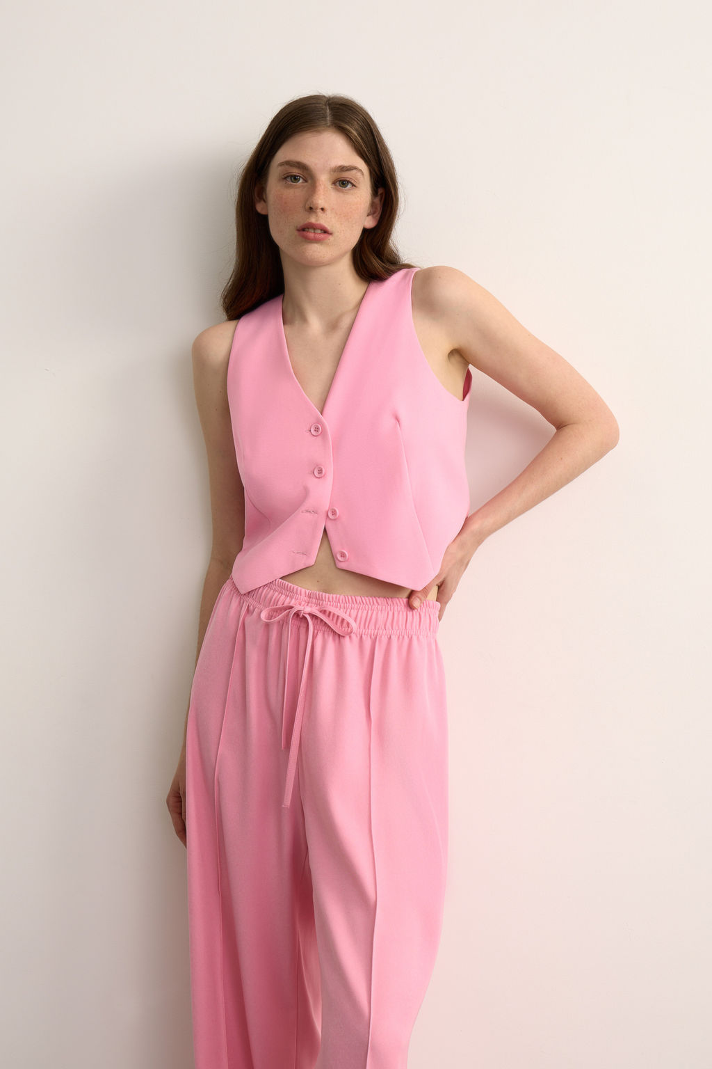 Брюки на кулиске из костюмной ткани - Mollis фото 2