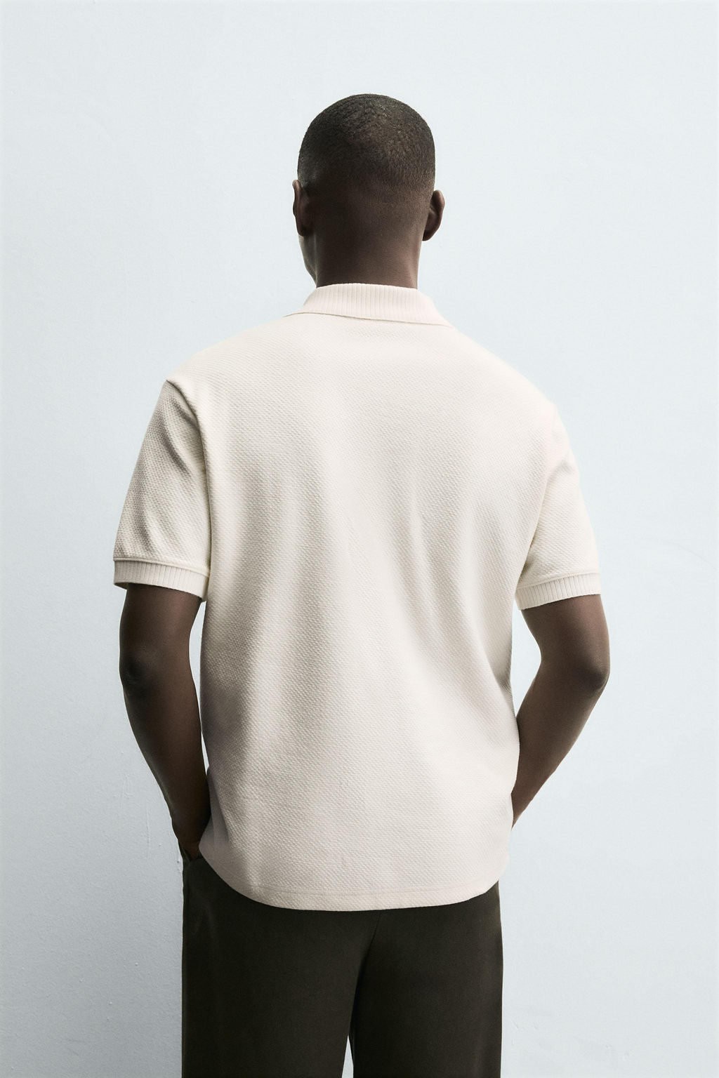 TEXTURED REGULAR FIT POLO SHIRT - Zara фото 3