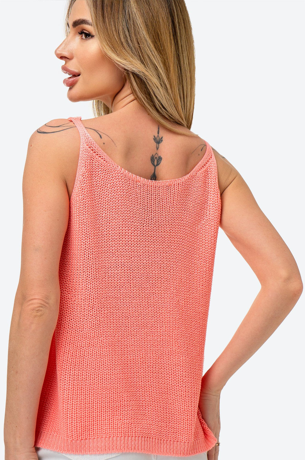 Женский вязаный топ на бретелях Happy Fox  фото 37