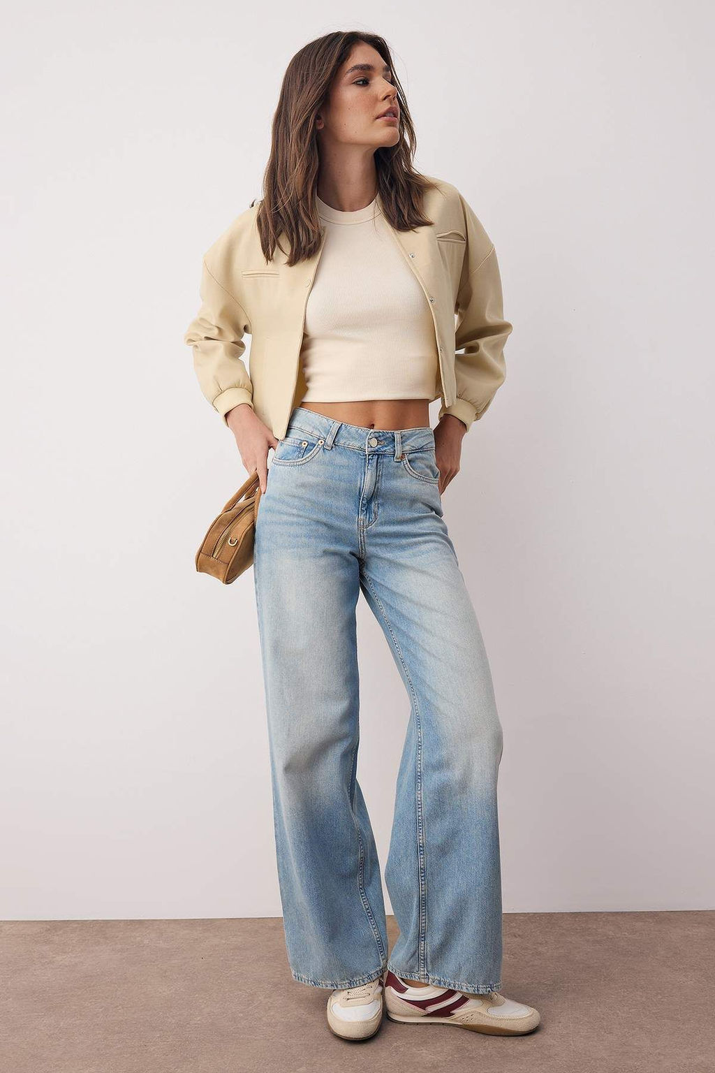 Mavi Yuksek Bel Mevsimlik Ince Dokumlu Wide Leg/Genis Paca Jeans TWOAW26JE00179
