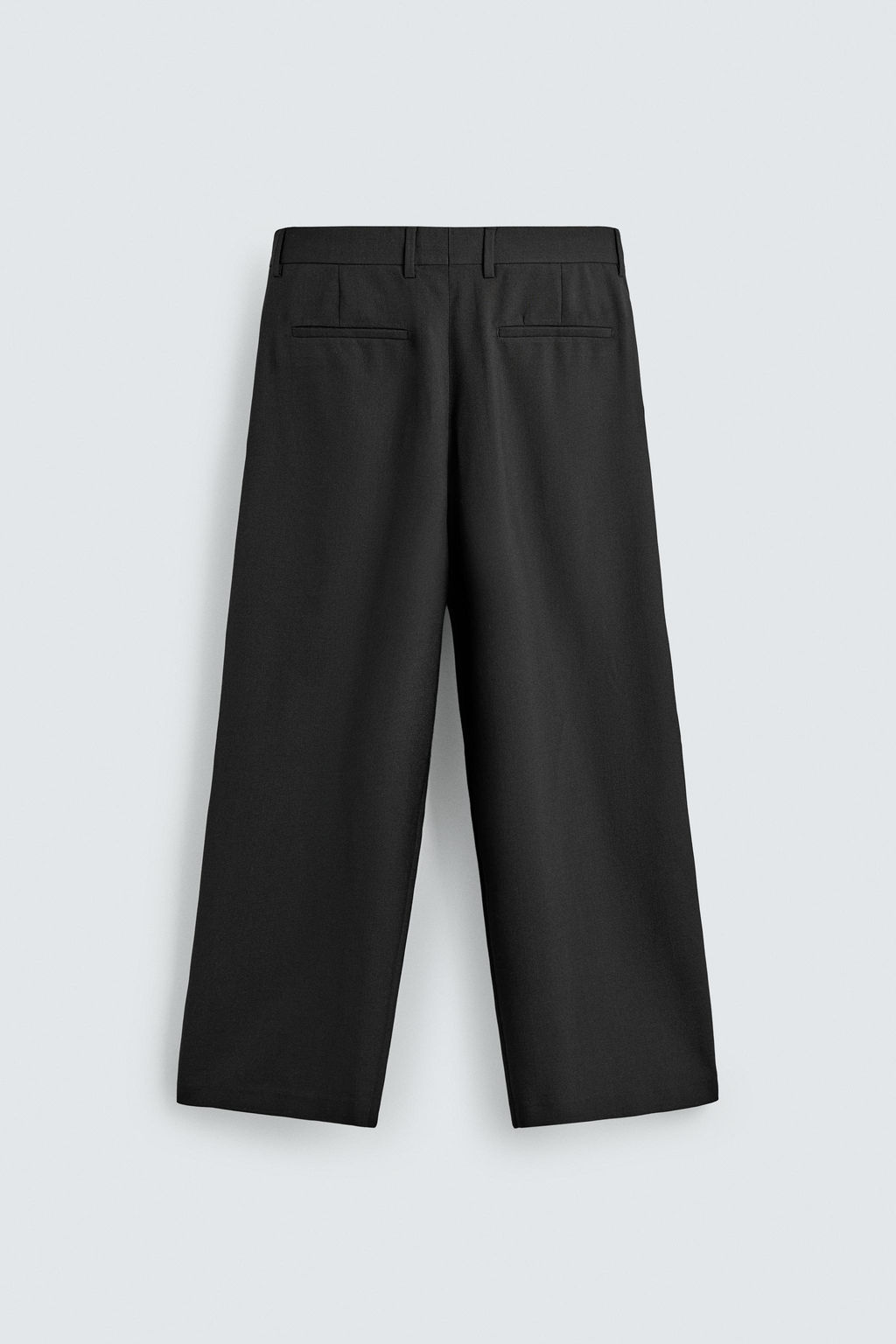 PANTAL?N RELAXED FIT PLIEGUES / Negro