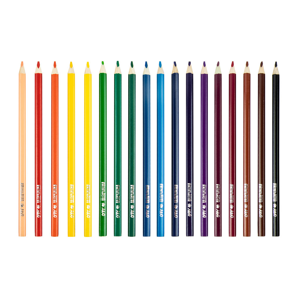 Лео Играй Набор цветных трехгранных карандашей LGCP-18 заточенный 8 х 18 цв