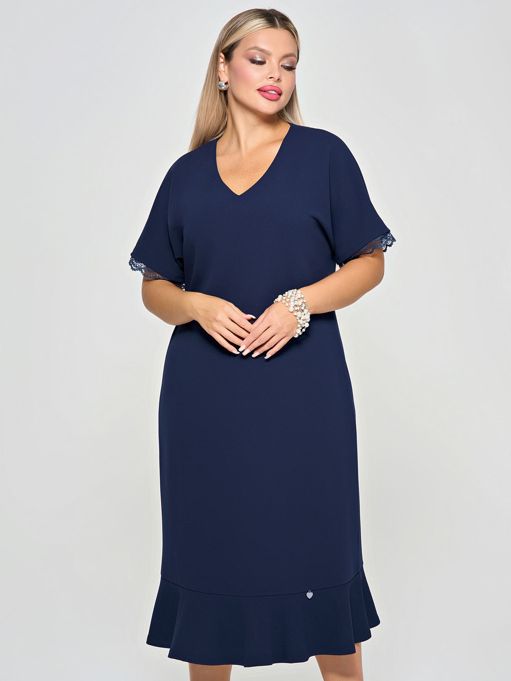 Платье 0421-1 черничный - Dora фото 23