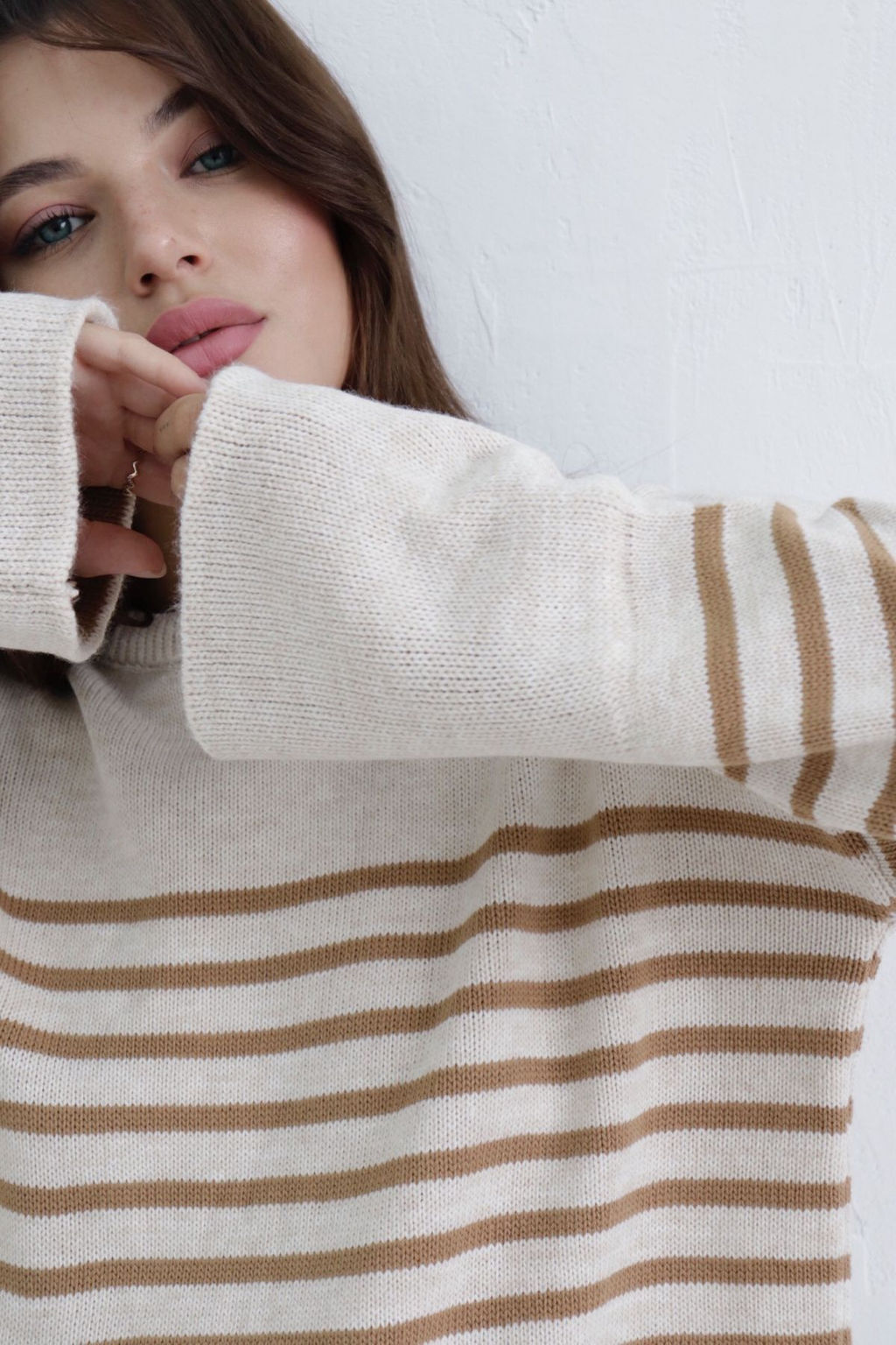 10407 Джемпер удлинённый в полоску - Martichelli фото 14