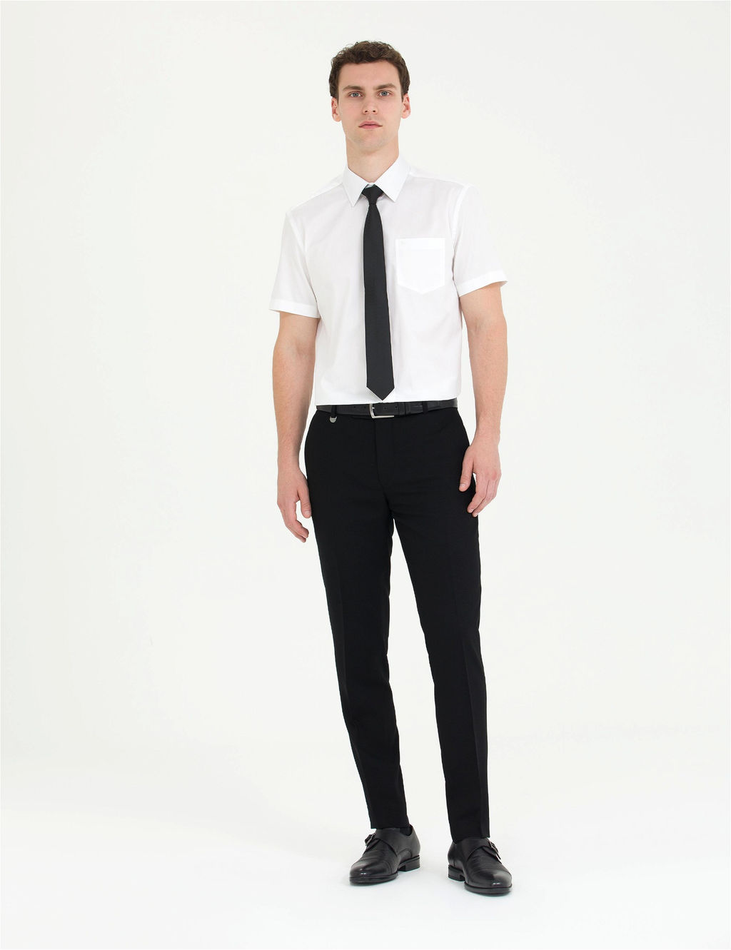 Beyaz Slim Fit K_sa Kollu Klasik G_mlek - Pierre cardin фото 4