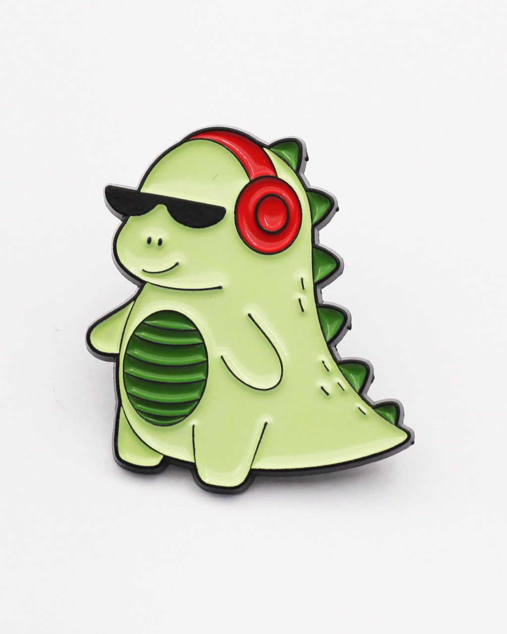 Металлический значок Дино в наушниках - Krumpy фото 3