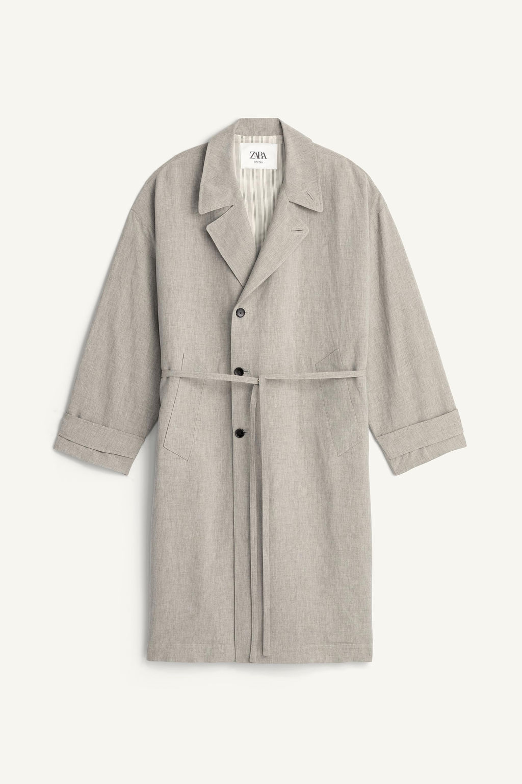 PARKA RELAXED FIT VISCOSA - LINO / Vis?n - Zara фото 5