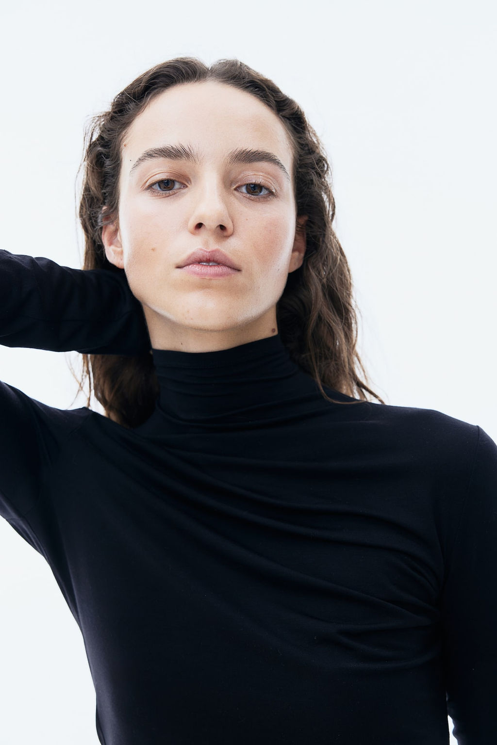 Top de lyocell con cuello perkins - H&m фото 2