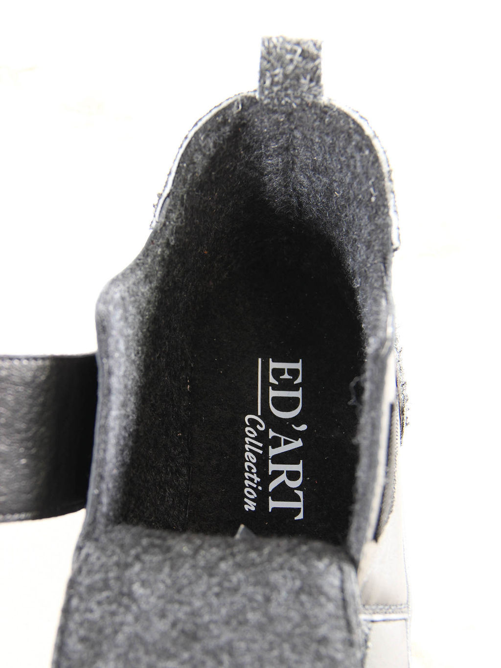 Босоногие ботинки 206.NATAbl.Черная кожа+черный джангл/Мех