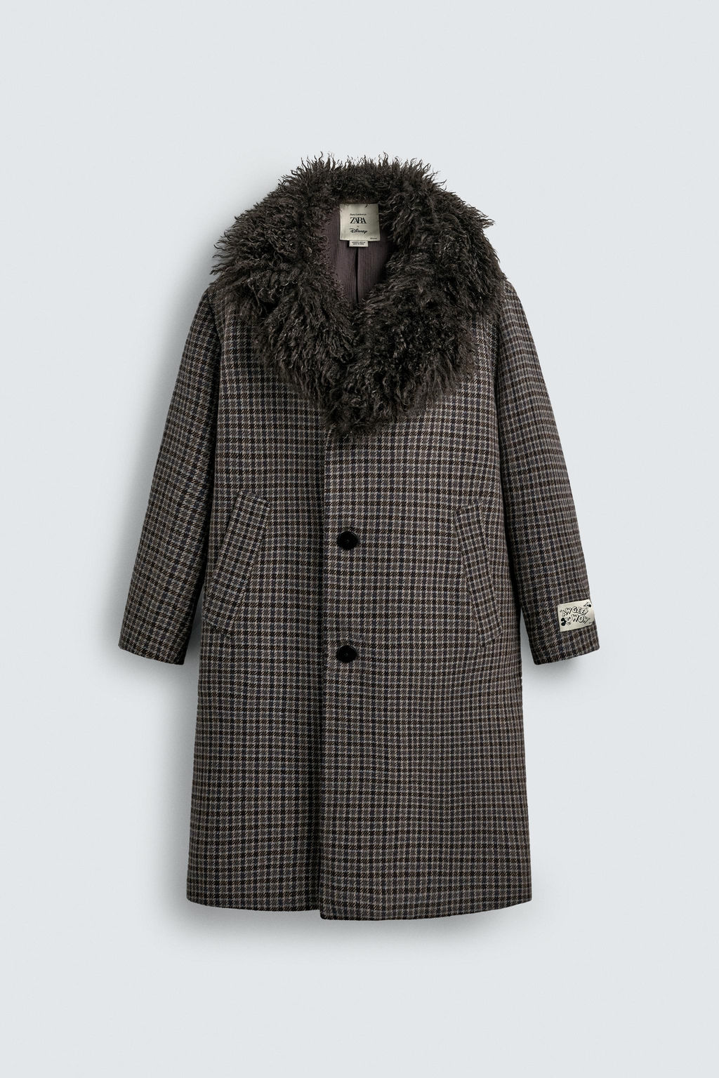 CHECK COMBINED COAT HARRY LAMBERT FOR ZARA X DISNEY  фото 9
