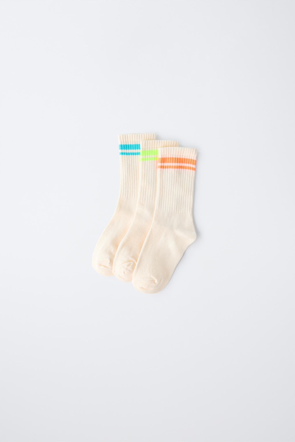 THREE-PACK OF STRIPED LONG SOCKS - Zara фото 2