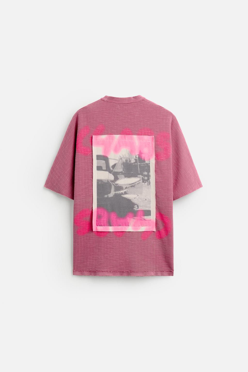 KNIT T-SHIRT WITH PATCH - Zara фото 7