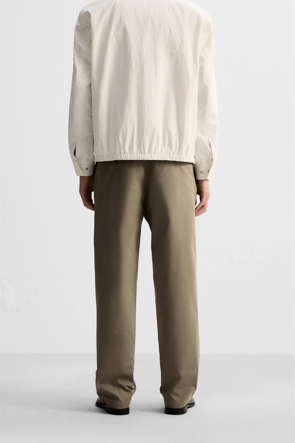 PLEATED CHINO TROUSERS - Zara фото 12