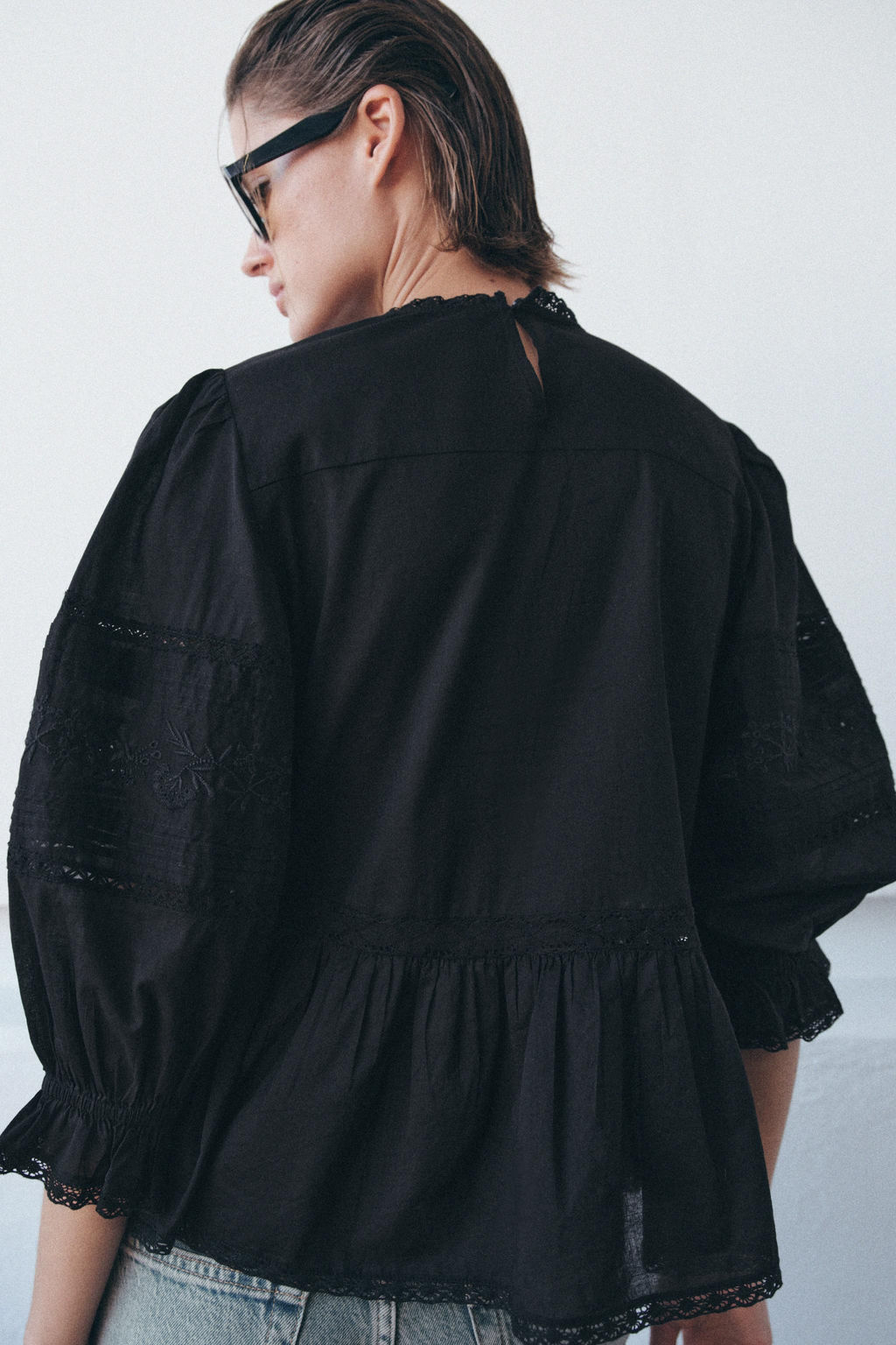 ZW COLLECTION EMBROIDERED SHIRT - Zara фото 3