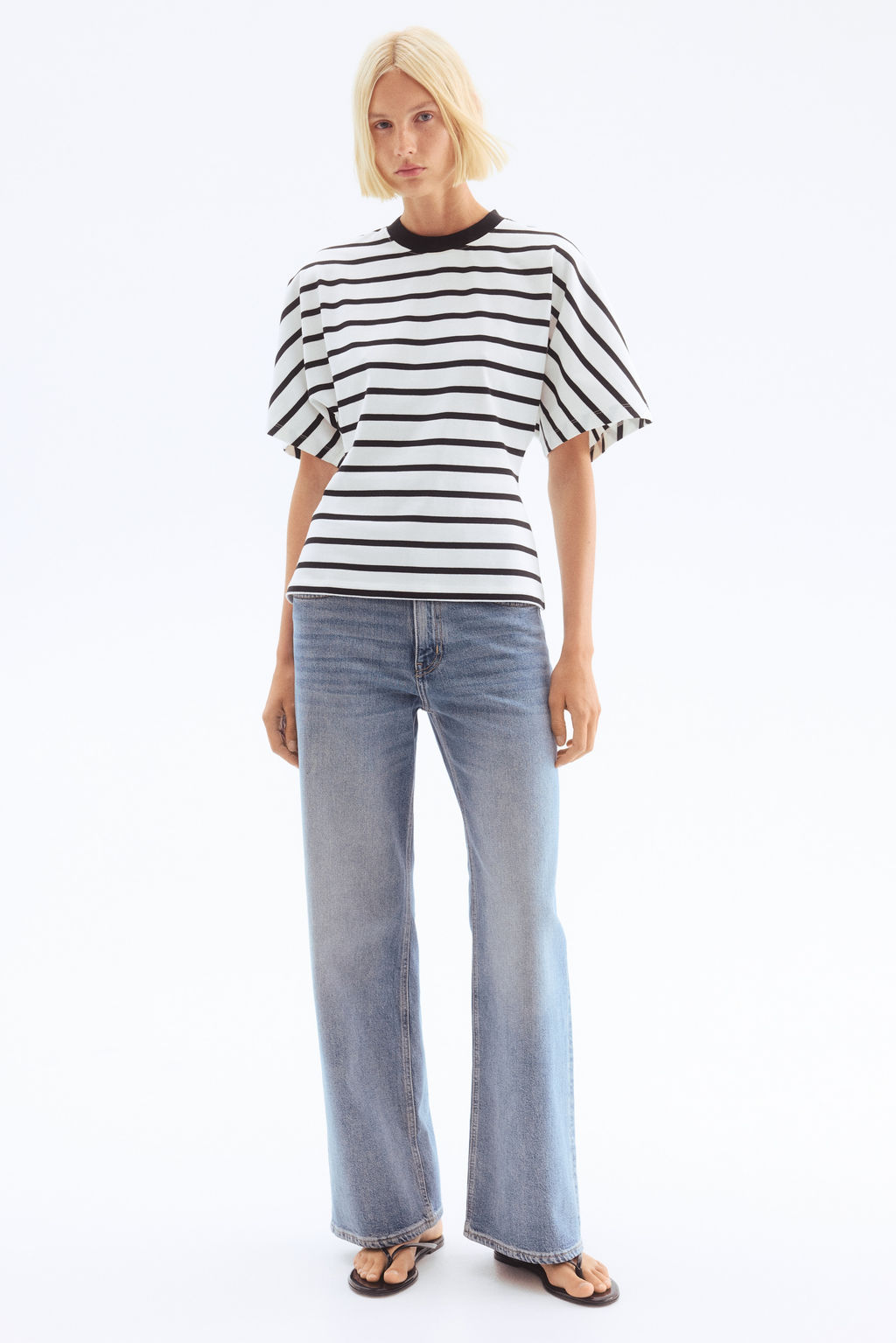 Camiseta entallada en algod?n - H&m фото 6