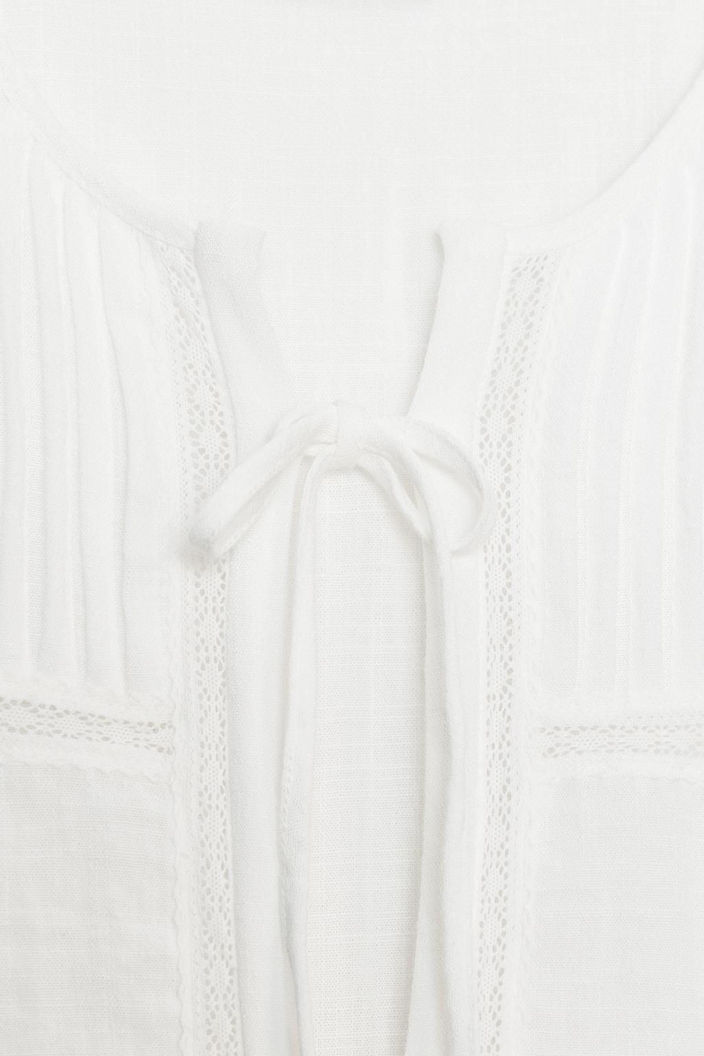 TOP WITH TIES AND TUCKS - Zara фото 7