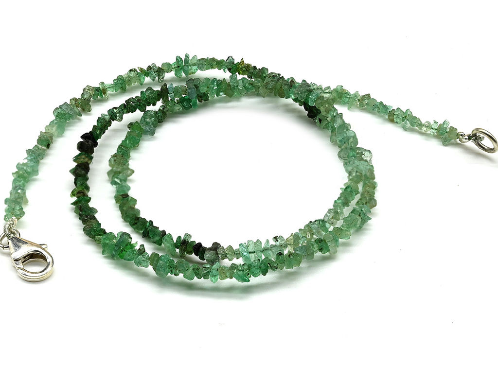 Бусы Изумруд природный, 43см, 4,9г Радуга камня