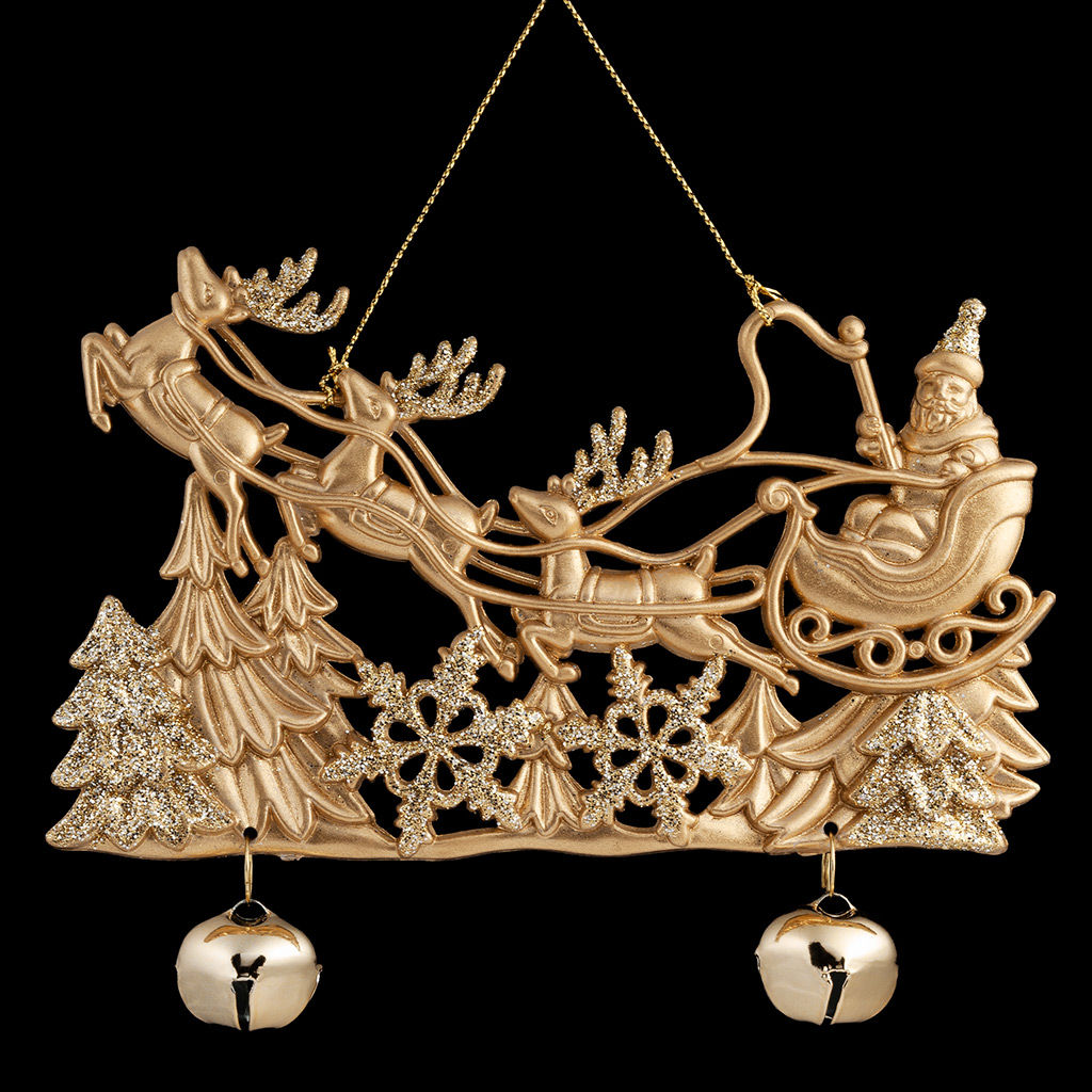 Цена за 1 шт. Украшение ErichKrause Decor Упряжка Деда Мороза 14см