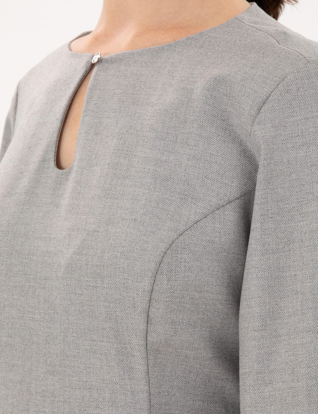 A__k Gri Regular Fit Dokuma Elbise - Pierre cardin фото 6