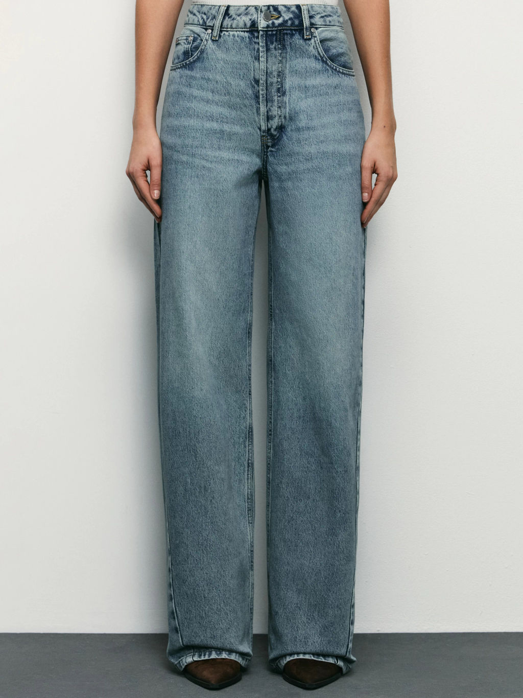 Джинсы wide loose со средней посадкой / Zarina  фото 2