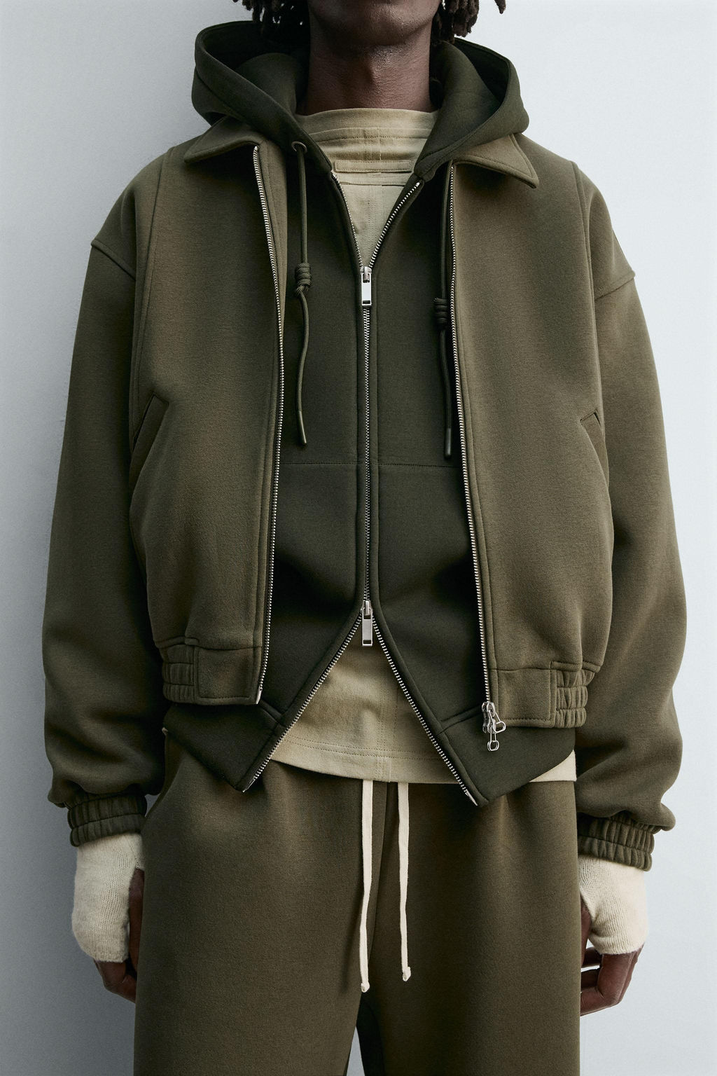 NEOPRENE-EFFECT BOXY FIT JACKET - Zara фото 5