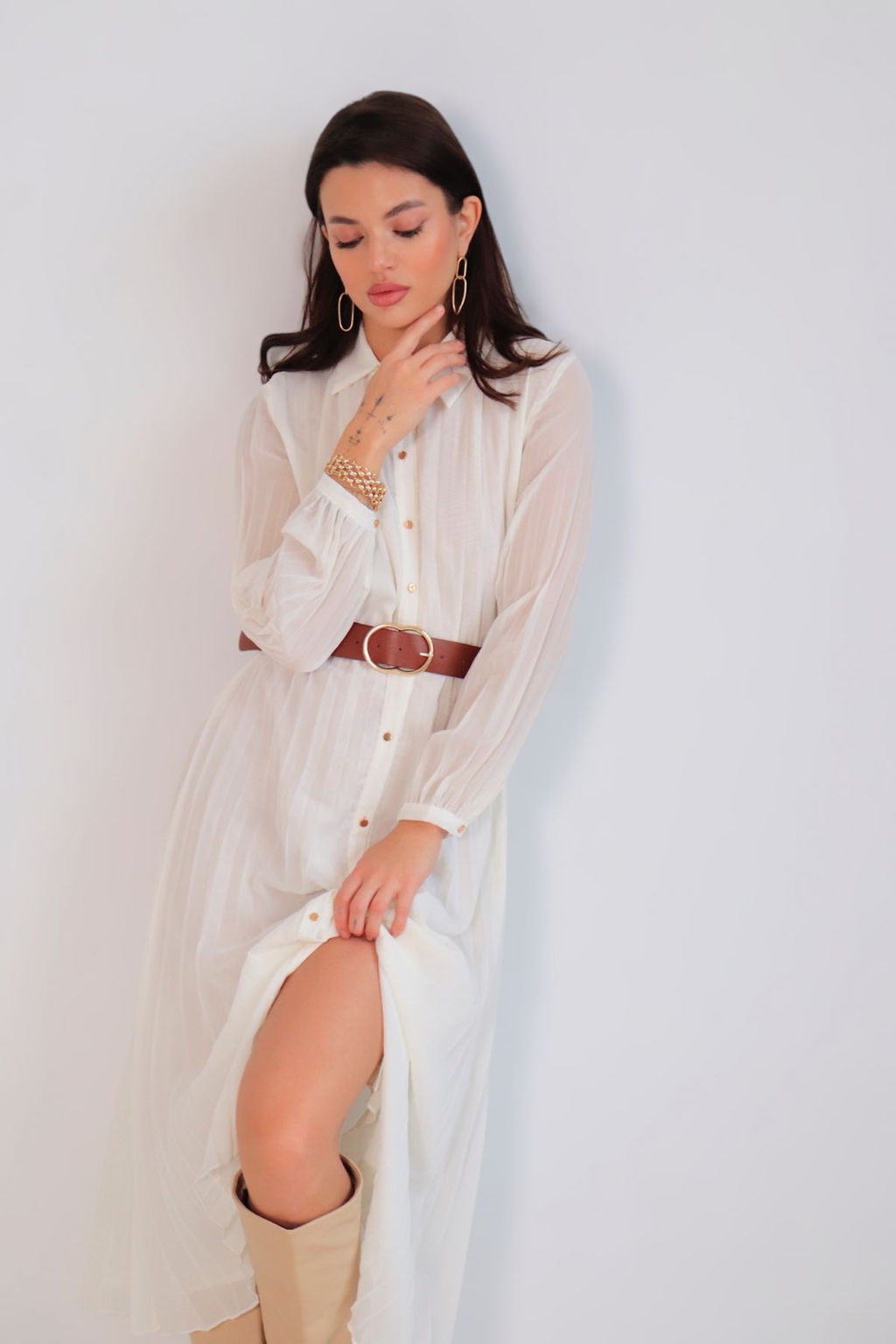 Martichelli Платье молочное фото 2