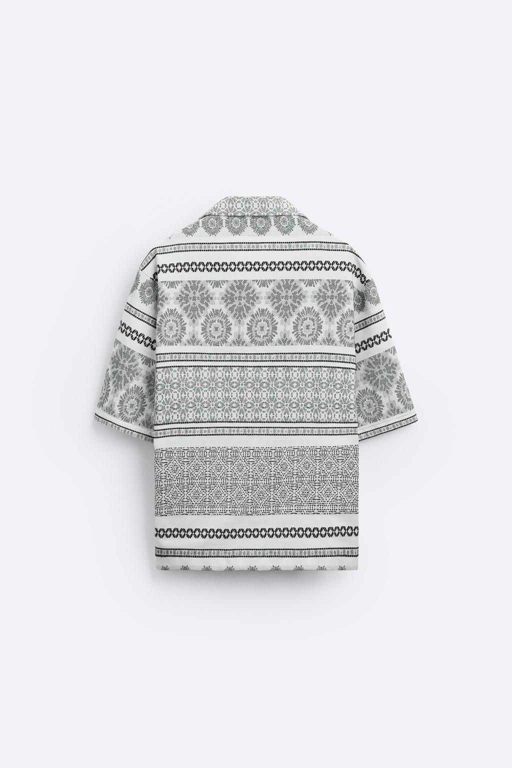 GEOMETRIK JACQUARD INCE CEKET - Zara фото 8