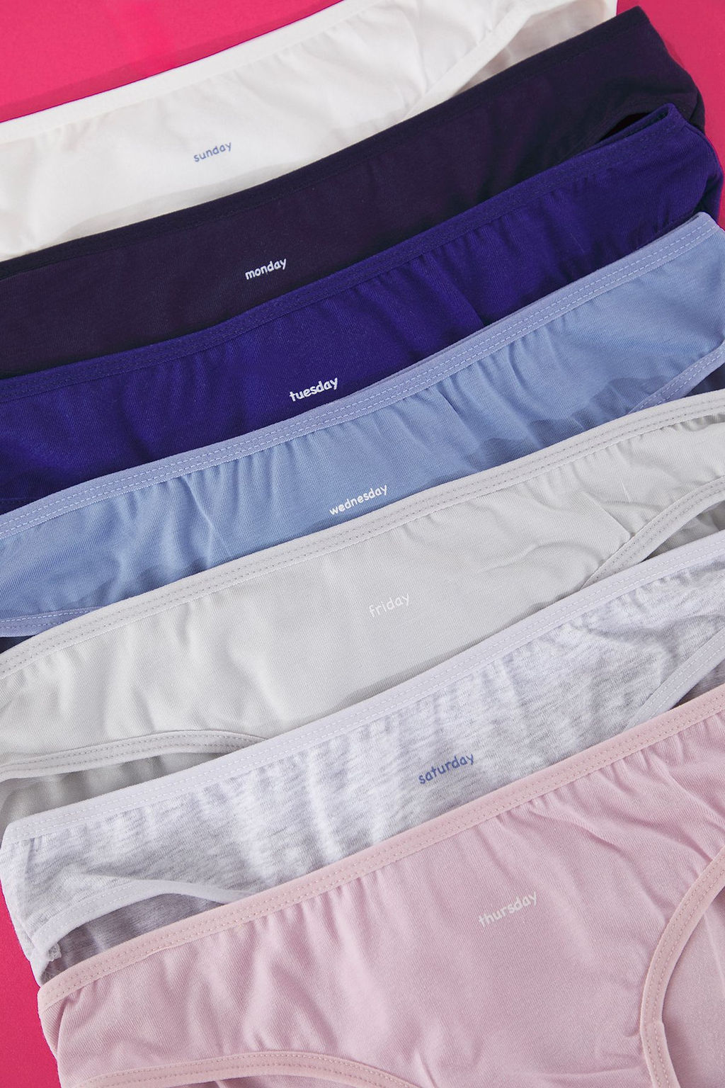 TRENDYOLMILLA Cok Renkli 7li Paket Pamuklu Sloganl? Klasik Orme Kulot THMAW25KU00030  фото 3