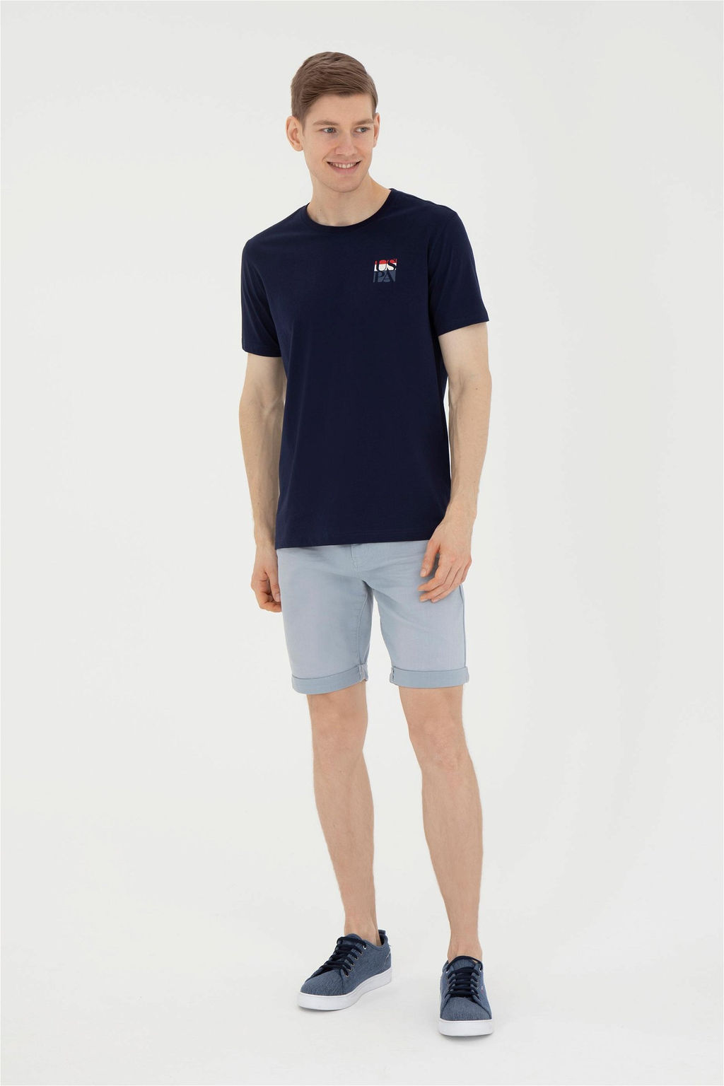 Мужская темно-синяя футболка - U.s. polo assn фото 4