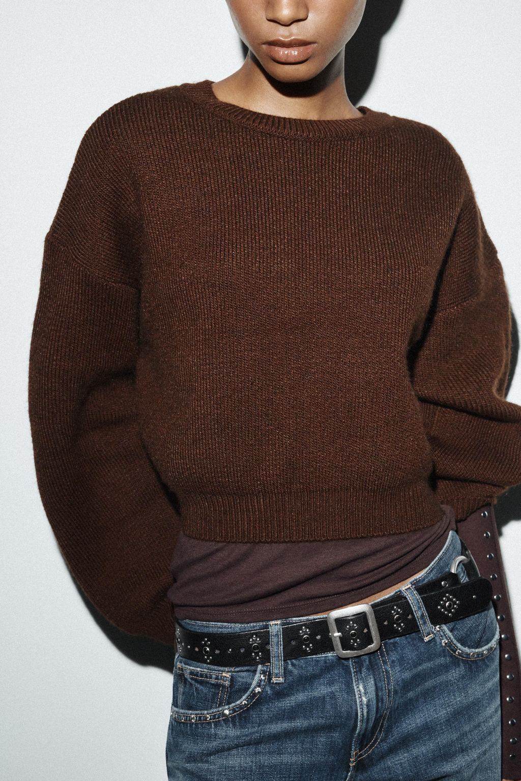 PLAIN KNIT JUMPER - Zara фото 3