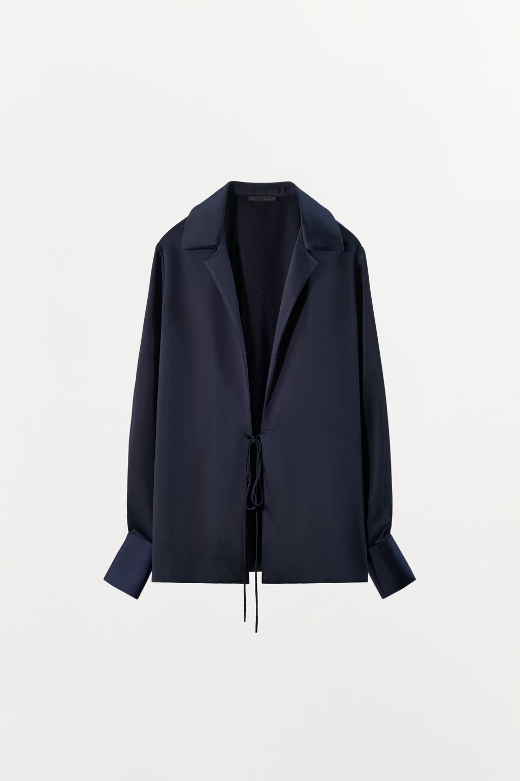 SATIN SHIRT WITH BOW - Zara фото 20