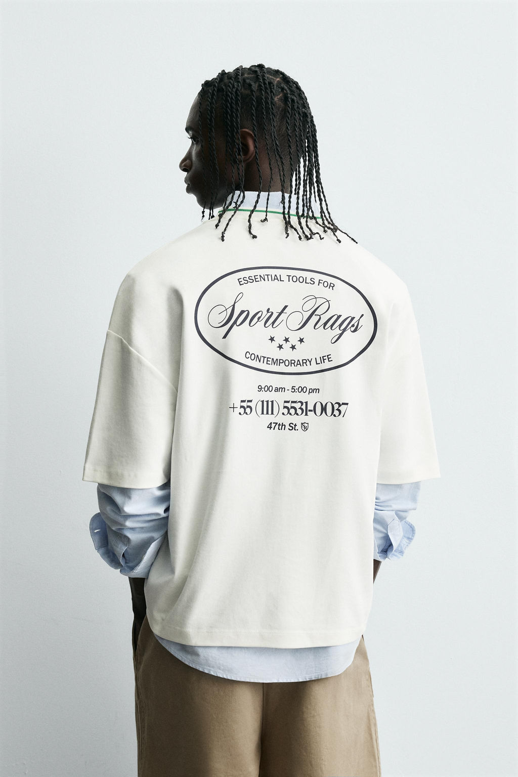 CONTRAST PRINT T-SHIRT - Zara фото 3