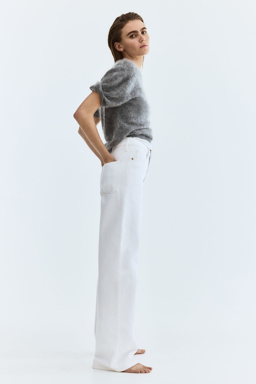 Wide High Waist Jeans - H&m фото 16