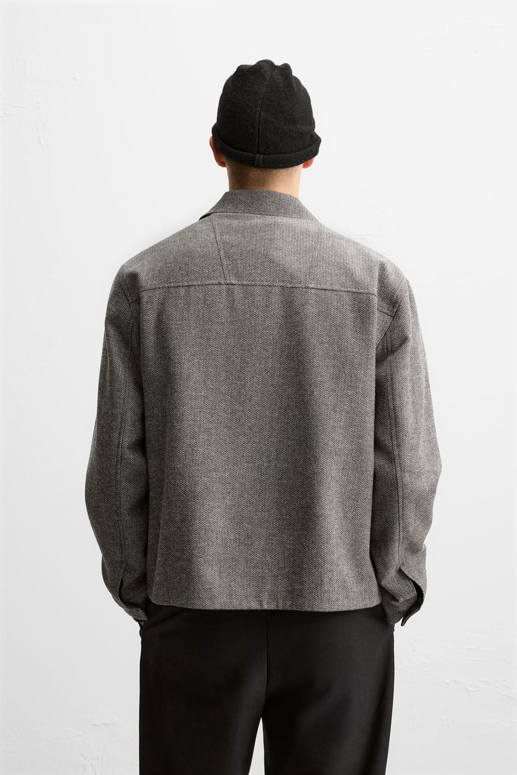 HERRINGBONE OVERSHIRT - Zara фото 3