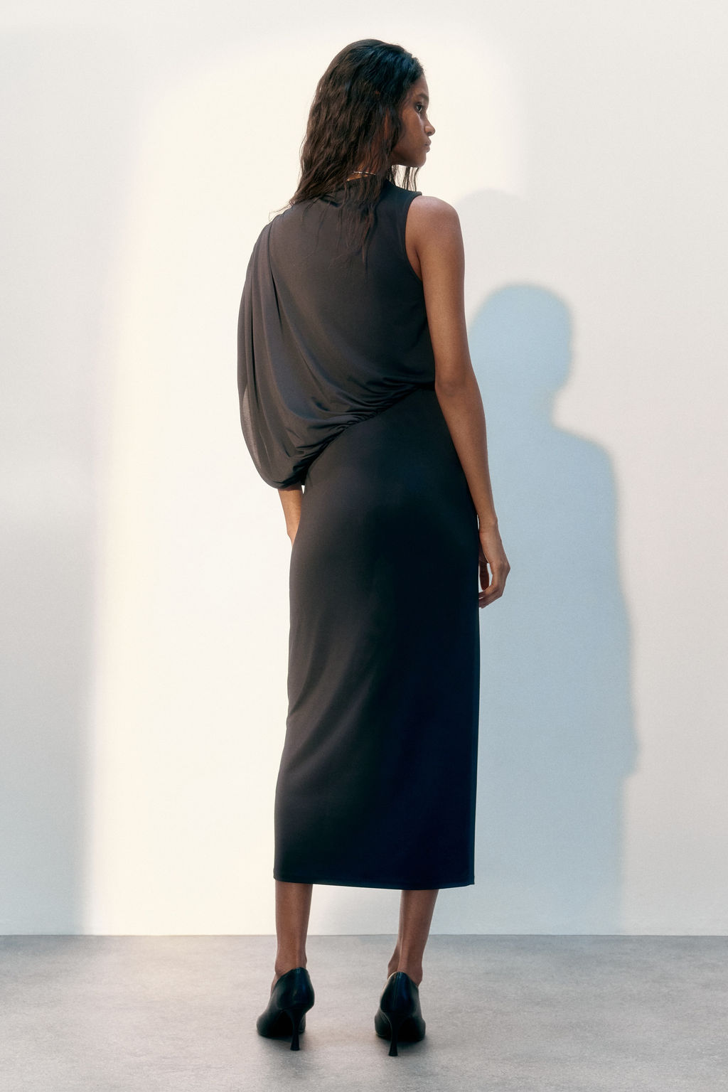 Maxivestido drapeado - H&m фото 4