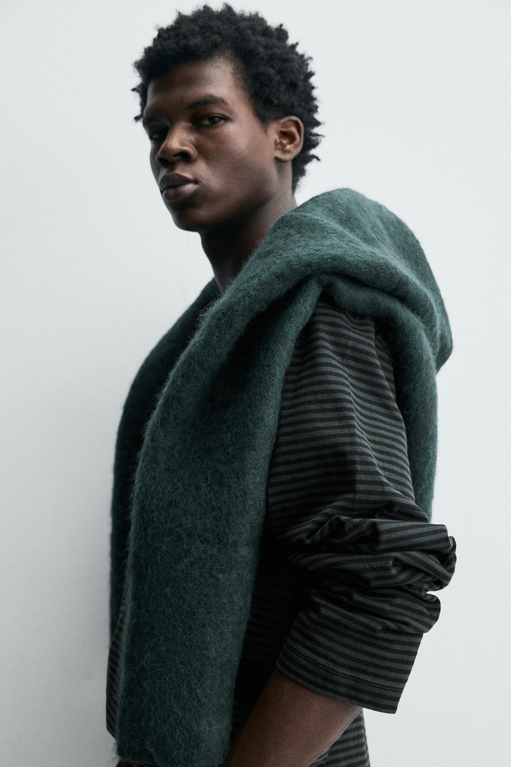 WASHED STRIPED T-SHIRT - Zara фото 5