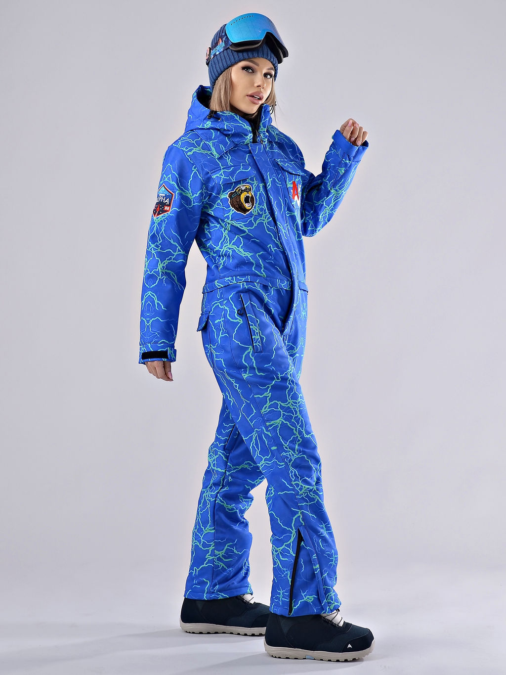 Женский зимний сноубордический комбинезон Alpha Endless 222/220518-2_012 Голубой  фото 12