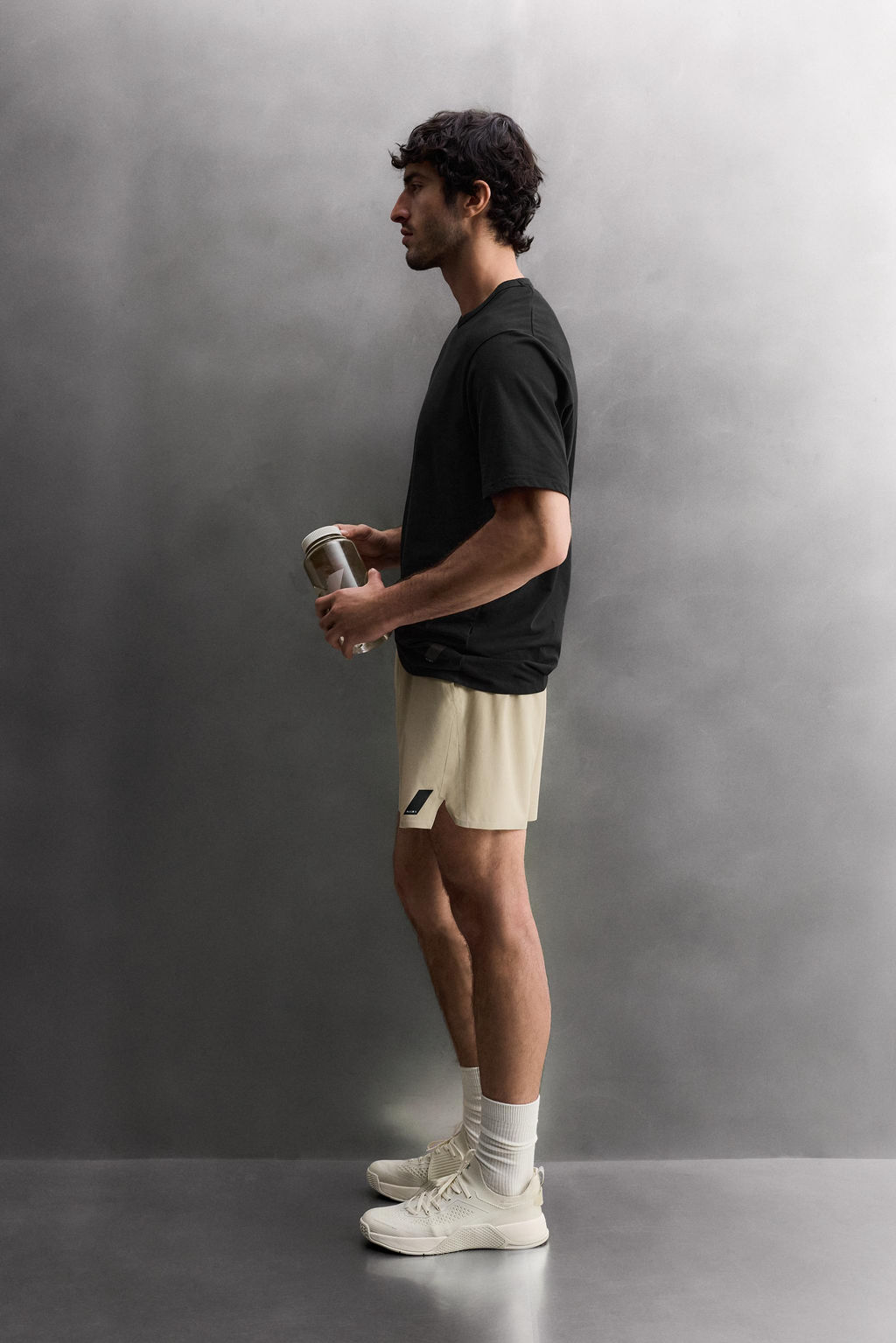 CAMISETA T?CNICA MEZCLA ALGOD?N / Negro - Zara фото 4