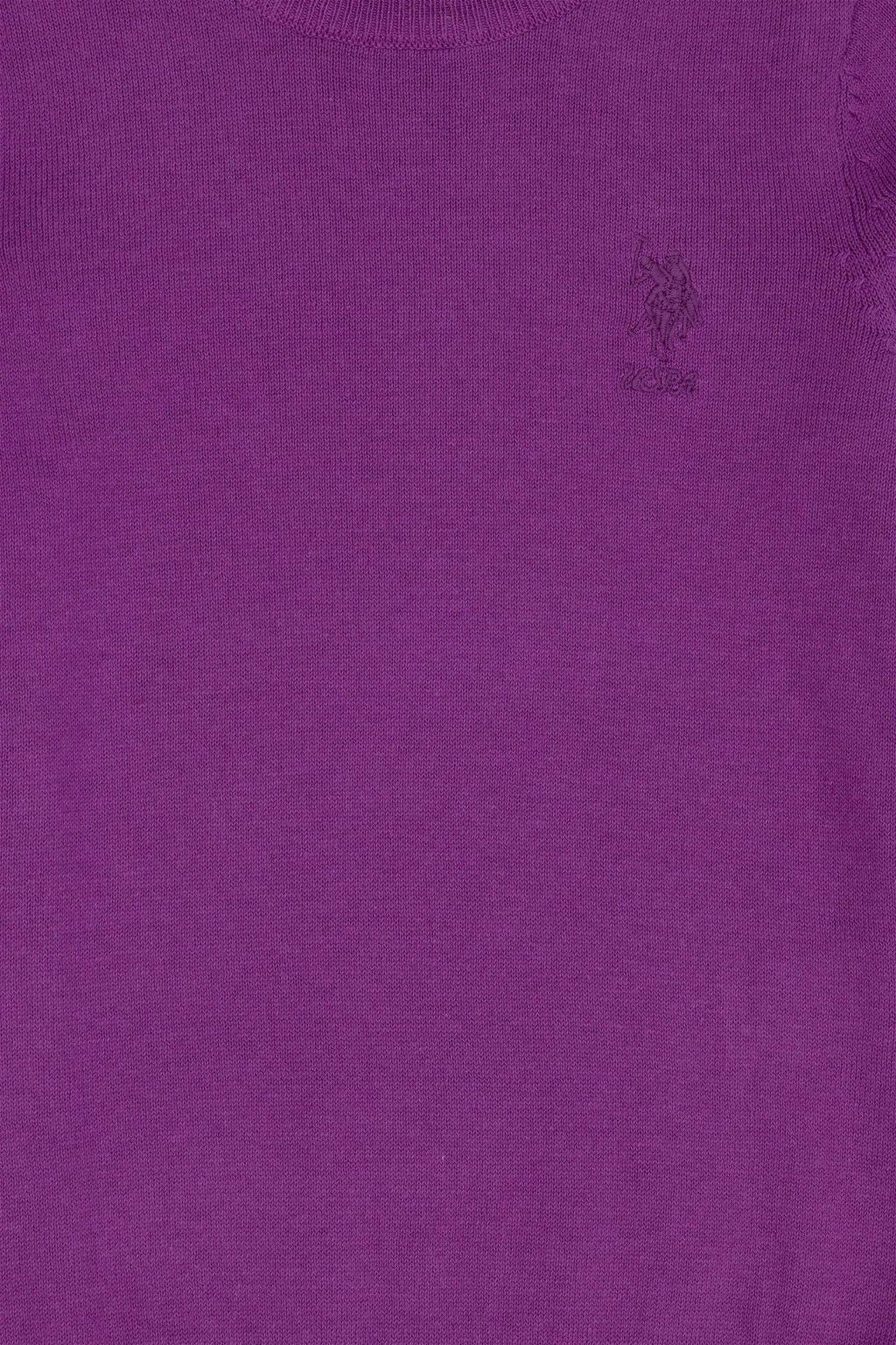 Базовый свитер фиолетового цвета для девочки - U.s. polo assn фото 3