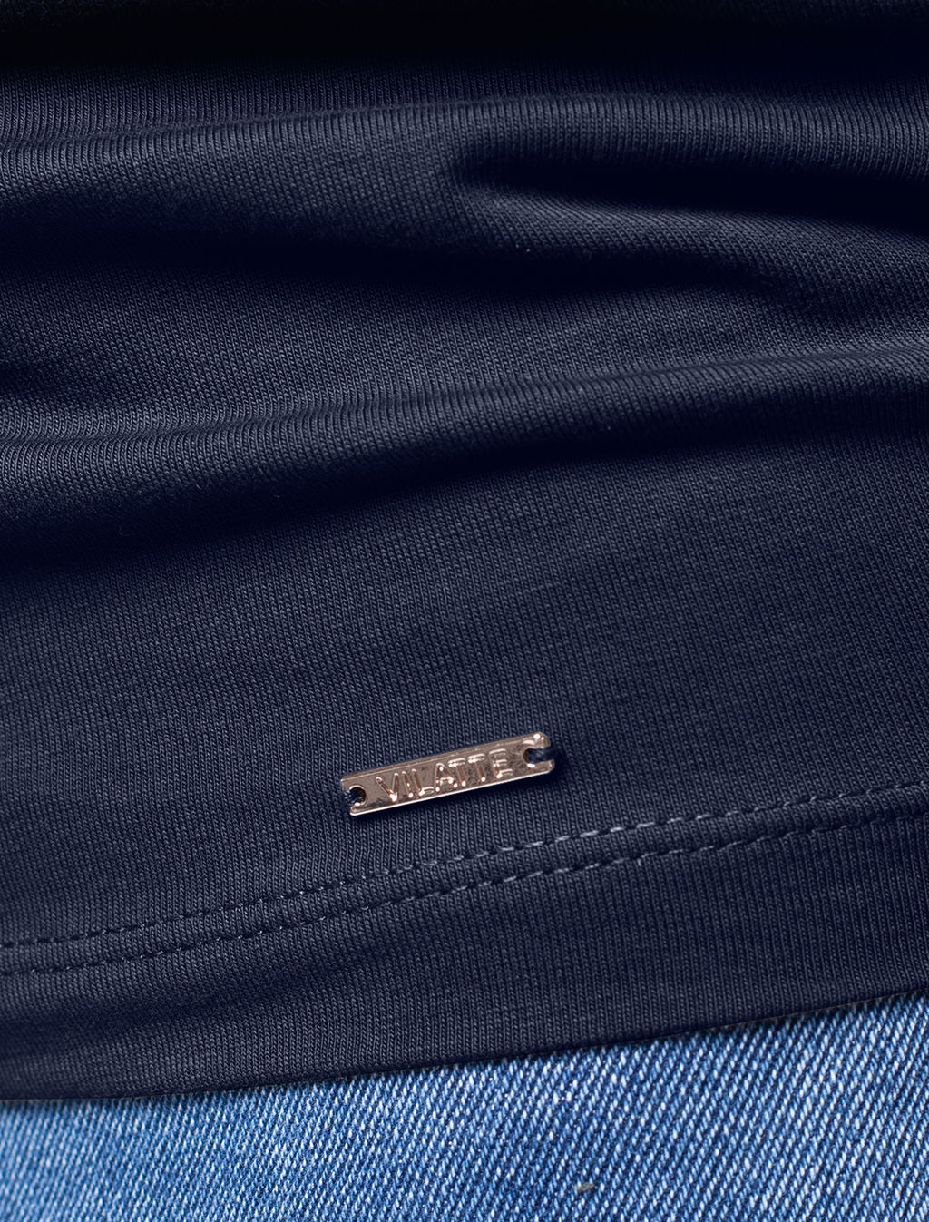 VILATTE / Джемпер из премиального хлопка с эластаном  фото 3