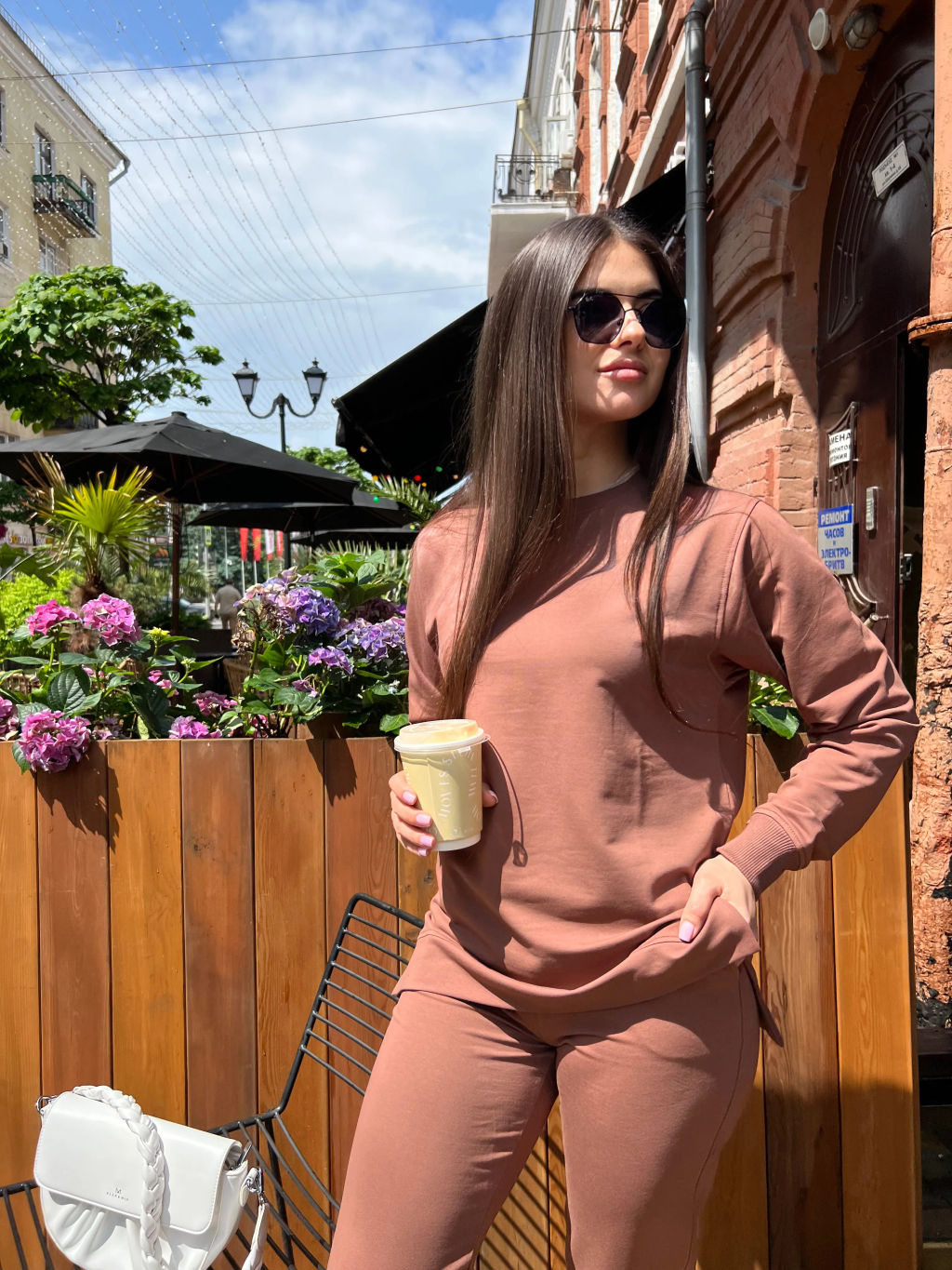 Костюм Трэвел двухнитка пенье_325/кофейный - Ihomelux фото 10