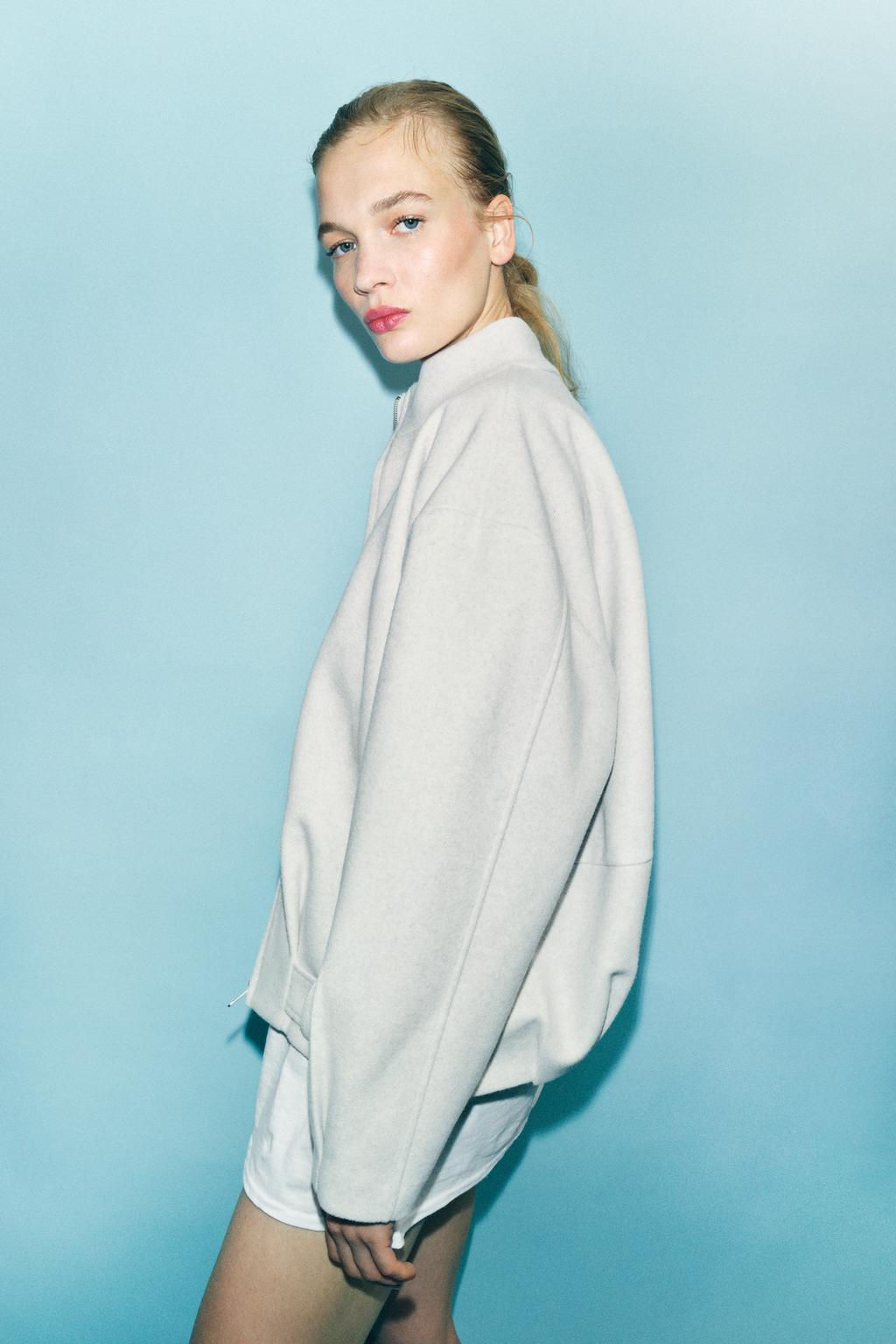 ZIP-UP WOOLLEN JACKET - Zara фото 3