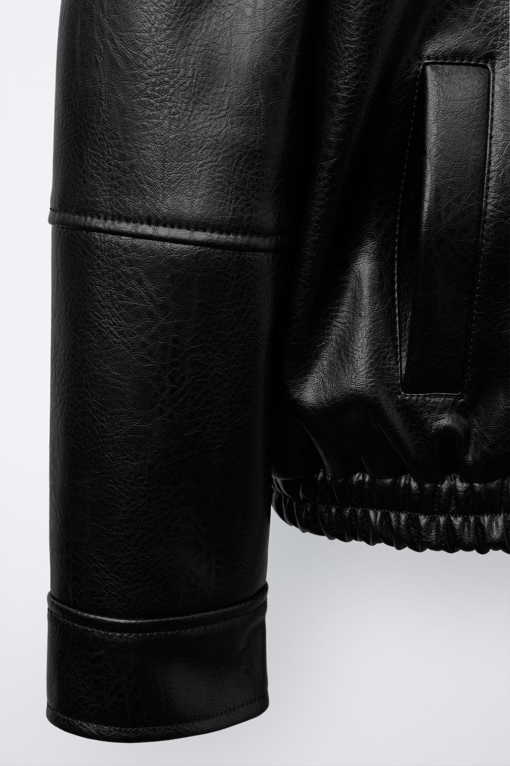 FAUX LEATHER BOMBER JACKET - Zara фото 6