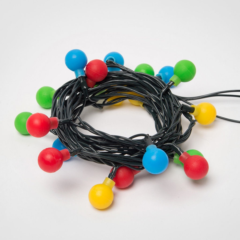 ULD-S0280-020/DGA MULTI IP20 COLORBALLS Гирлянда светодиодная с контроллером Разноцветные шарики, 20 светодиодов, длина - 2,8 м, цвет свечения - разноцветный, IP20, провод зеленый, упаковка- картон.