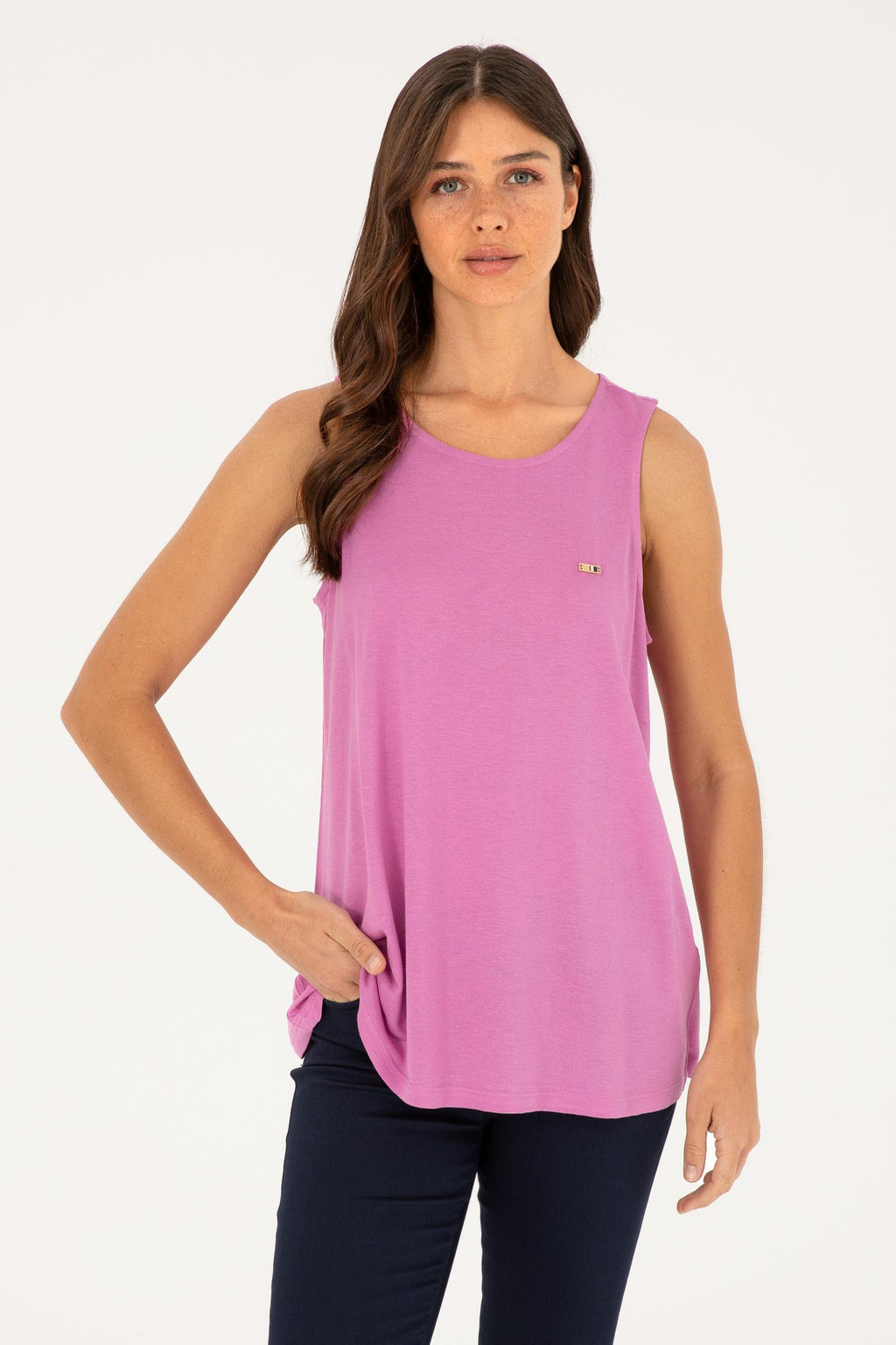 U. S. Polo Assn / Женская фиолетовая футболка